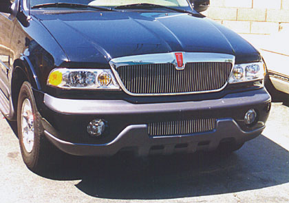 1998-2002 Lincoln Navigator - Grille Billet Insert - VERTICAL - Requires Cutting of gray center grille section - 56 Bars (30692)