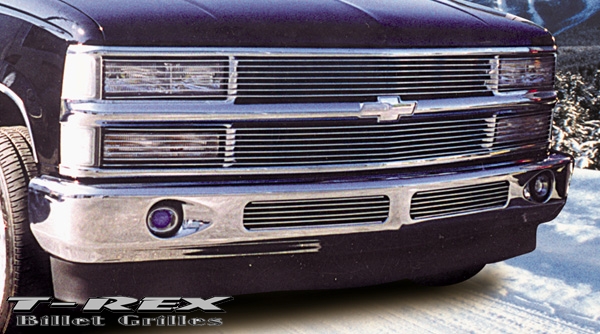 1994-1998 Chevrolet PU 94-99 Suburban / Tahoe Phantom Grille Billet Insert - No H/Lamp Recess Needed - 7 Bars (20060)