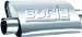 Borla 40657 Mufflers - Borla Performance Turbo Mufflers Muffler - Turbo - 2 in. Inlet - 2 in. Outlet - Brushed Stainless Steel (40657, B2540657)