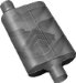 Flowmaster (842443) Delta Flow 40 Series Mufflers - T409 Stainless Steel, 2.25" IN (O) / OUT (O), Opposite Side Offsets (842443, F13842443)