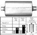 Flowmaster 953558 50 H.D. Muffler - 3.50" Offset In / 3.50" Offset Out - Moderate Sound (F13953558, 953558)