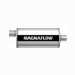MagnaFlow 12256 Satin Finish Stainless Steel Muffler - 2.5in. Inlet / Outlet, Center / Offset, 5in. x 8in. Oval, 18in. Body Length, 24in. Overall Length (12256, M6612256)