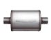 MagnaFlow 11216 Satin Finish Stainless Steel Muffler - 2.5in. Inlet / Outlet, Center / Center, 4in. x 9in. Oval, 14in. Body Length, 20in. Overall Length (11216, M6611216)