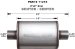 MagnaFlow 11215 Satin Finish Stainless Steel Muffler - 2.25in. Inlet / Outlet, Center / Center, 4in. x 9in. Oval, 14in. Body Length, 20in. Overall Length (11215, M6611215)