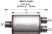 MagnaFlow 12268 Satin Finish Stainless Steel Muffler - 2.5in. Inlet / Outlet, Single / Dual, 5in. x 8in. Oval, 18in. Body Length, 24in. Overall Length (12268, M6612268)