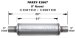 MagnaFlow 12867 Satin Finish Stainless Steel Muffler - 3in. Inlet / Outlet, Center / Center, 5in. Round, 14in. Body Length, 20in. Overall Length (12867, M6612867)