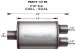MagnaFlow 12198 Satin Finish Stainless Steel Muffler - 3/2.5in. Inlet / Outlet, Single / Dual, 5in. x 8in. Oval, 14in. Body Length, 20in. Overall Length (12198, M6612198)