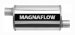 MagnaFlow 14335 Polished Stainless Steel Muffler - 2.25in. Offset Inlet / 2.25in. Offset Outlet, 4in. x 9in. Oval, 14in. Body Length, 20in. Overall Length (14335, M6614335)