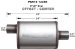 MagnaFlow 12286 Satin Finish Stainless Steel Muffler - 2.5in. Inlet / Outlet, Center / Offset, 5in. x 8in. Oval, 24in. Body Length, 30in. Overall Length (12286, M6612286)