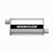 MagnaFlow 12578 Satin Finish Stainless Steel Muffler - 3in. Inlet / Outlet, Offset / Offset, 5in. x 11in. Oval, 22in. Body Length, 28in. Overall Length (12578, M6612578)