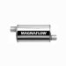 MagnaFlow 14239 Polished Stainless Steel Muffler - 3in. Offset Inlet / 3in. Offset Outlet, 5in. x 8in. Oval, 14in. Body Length, 20in. Overall Length (14239, M6614239)