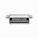 MagnaFlow 14211 Polished Stainless Steel Muffler - 2.5in. Offset Inlet / 2.5in. Offset Same Side Outlet , 5in. x 8in. Oval, 14in. Body Length, 20in. Overall Length (14211, M6614211)