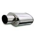 MagnaFlow 14820 Street Series Muffler - 2.25in. Center Inlet / 4in. Single Tip Outlet, 6in. Round, 14in. Body Length, 20.75in. Overall Length (14820, M6614820)