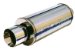 MagnaFlow 14817 Street Series Muffler - 2.25in. Center Inlet / 4in. Single Tip Outlet, 6in. Round, 14in. Body Length, 21.25in. Overall Length (14817, M6614817)