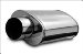 MagnaFlow 14818 Street Series Muffler - 2.25in. Center Inlet / 4in. Single Tip Outlet, 5in. x 8in. Oval, 14in. Body Length, 20.75in. Overall Length (14818, M6614818)