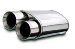 MagnaFlow 14805 Street Series Muffler - 2.25in. Center Inlet / 3.5in. Dual Tip Outlet, 5in. x 8in. Oval, 14in. Body Length, 20.75in. Overall Length (14805, M6614805)