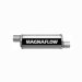 MagnaFlow 12634 Satin Finish Stainless Steel Muffler - 2in. Inlet / Outlet, Offset / Offset, 6in. Round, 14in. Body Length, 20in. Overall Length (12634, M6612634)