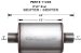 MagnaFlow 11249 Satin Finish Stainless Steel Muffler - 3in. Inlet / Outlet, Center / Center, 4in. x 9in. Oval, 18in. Body Length, 24in. Overall Length (11249, M6611249)