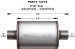 MagnaFlow 12279 Satin Finish Stainless Steel Muffler - 3in. Inlet / Outlet, Center / Center, 5in. x 8in. Oval, 24in. Body Length, 30in. Overall Length (12279, M6612279)