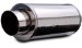 MagnaFlow 14842 Race Series Muffler - 2.25in. Center Inlet / 4in. Single Tip Outlet, 6in. Round, 14in. Body Length, 20.5in. Overall Length (14842, M6614842)