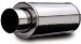 MagnaFlow 14822 Street Series Muffler - 2.25in. Center Inlet / 4in. Single Tip Outlet, 6in. Round, 14in. Body Length, 20.5in. Overall Length (14822, M6614822)