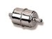 Holley 162-523 Chrome Inline Fuel Filter (162523, 162-523, H19162523)