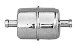 Straight Inlet And Outlet Chrome Fuel Filter 3/8 in. Inlet And Outlet (9177, T379177)