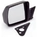 Omix-Ada 12035.09 Manual Control Left Side Mirror Black for Jeep (1203509, O321203509)