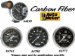 Auto Meter 4776 Carbon Fiber Full Sweep Boost / Vacuum with Peak Memory and Warning Gauge (4776, A484776)