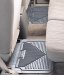 Heavy Duty Floor Mat Rear 2 pc. Designed To Fit Over Center Hump Gray (H2152012, 52012)