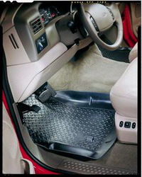 Husky Front Seat Floor Liners Floor Mats - Floor Liners - Front Seat - Rubberized - Tan - Ford - Mercury - Freestar - Monterey - Pair (33273, H2133273)