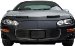 Lebra 2 piece Front End Cover Black - Car Mask Bra - Fits - CHEVROLET,IMPALA,,w/foglights,2000 thru 2005 (55759-01, 5575901, L265575901)