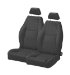 Bestop 3933615 Seats - Bestop TrailMax Pro Seats Seat - TrailMax Pro - Highback Front Bucket - Reclining - Vinyl - Black Denim - Jeep (3933615, 39336-15)
