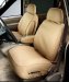 SeatSaver Custom Seat Cover w/Bucket Seat w/Adjustable Headrest Polycotton Beige/Tan (SS2372PCTN, C59SS2372PCTN)