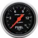 Auto Meter 3361 Sport-Comp 2-1/16" 0-15 PSI Full Sweep Electric Fuel Pressure Gauge with O Peak and Valley (3361, A483361)