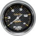 Auto Meter | 4813 2 5/8" Carbon Fiber Series - Fuel Pressure Gauge With Isolator - Mechanical - 0-15 PSI (4813, A484813)