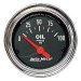 Auto Meter 2522 Traditional Chrome 2-1/16" 0-100 PSI Short Sweep Electric Oil Pressure Gauge (2522, A482522)
