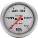 Auto Meter 4453 ULTRA-LITE 0-100 PSI Full Sweep Electric Oil Pressure Gauge (4453, A484453)