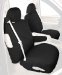 2007-2008 Toyota FJ Cruiser SeatSaver Custom Seat Cover w/Bucket Seat w/Adjustable Headrest w/Armrest w/Or w/o Seat Airbag Polycotton Charcoal (C59SS2391PCCH, SS2391PCCH)