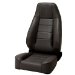 Rampage R5045001 Seat Front Reclining Factory Style BLACK For 1976-02 Jeep CJ & Wrangler (R5045001)