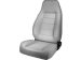 FRONT SEAT, RUGGED RIDGE, FACTORY REPLACEMENT WITH RECLINER, GRAY, 76-02 JEEP CJ & WRANGLER (1340209)