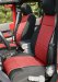 Jeep Wrangler JK Black/Red Neoprene Front Seat Covers With ABS Flaps (2007-2009) (1321453)