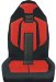 PADDED SEAT COVER-RED (SC206)