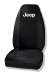 Plasticolor Jeep Wrangler Bucket Seat Cover with Jeep Logo - Single (6563R01, PLA6563R01, P236563R01)