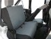 Rampage Products 5047821 07-09 Jeep Wrangler Unlimited 4 Door Black w/ Grey Custom Fit Neoprene Rear Seat Cover (5047821, R925047821)