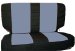 Rampage 5047621 Comfort Combo Pack Black Neoprene Rear Seat Cover (5047621)