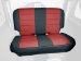 Rugged Ridge 13263.53 Seat Covers Rear Neoprene BLACK/RED For 2003-06 Jeep Wrangler (1326353)