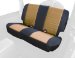Rugged Ridge 13282.04 Black/Tan Custom Fit Poly Cotton Rear Seat Cover (1328204)
