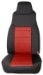 Rugged Ridge 13210.53 Black/Red Custom Neoprene Front Seat Cover - Pair (1321053)