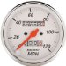 Auto Meter 1396 Arctic White 3-1/8" 120 mph Mechanical Speedometer with Trip (1396, A481396)